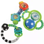 Kaplan Early Learning Baby Grasp & Explore Textured Rattle Set