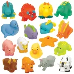 Battat My Bath Buddies Squeeze Toys - Set of 17
